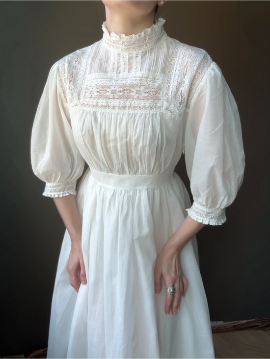 Simple Retro Dresses & Skirts - Averie lace panel Victorian Edwardian inspired